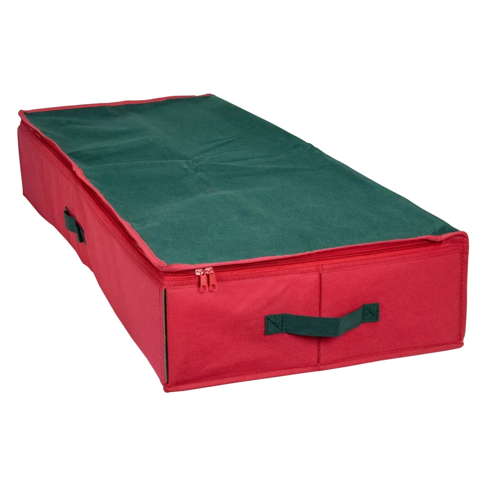 Northlight 24-in Red And Green Christmas Decoration Storage Bag 4 Northlight 24-in Red And Green Christmas Decoration Storage Bag - Image 4