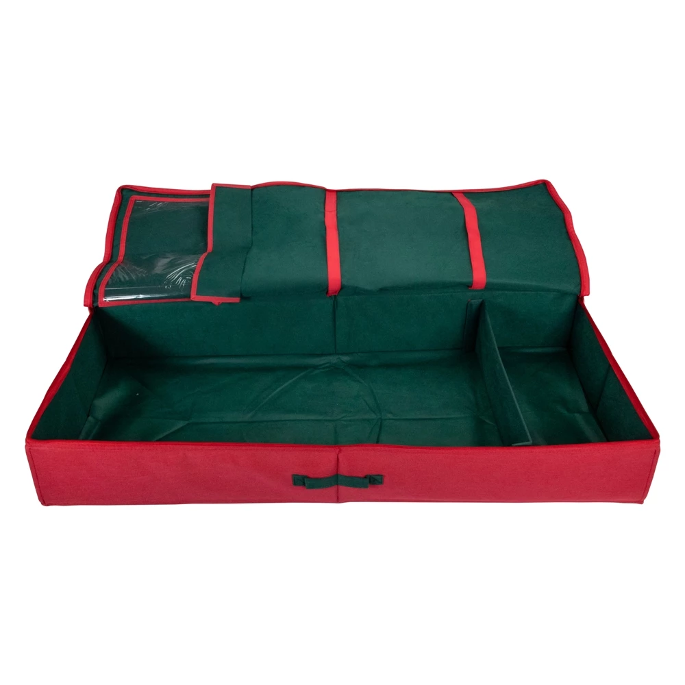 Northlight 24-in Red And Green Christmas Decoration Storage Bag 2 Northlight 24-in Red And Green Christmas Decoration Storage Bag - Image 2
