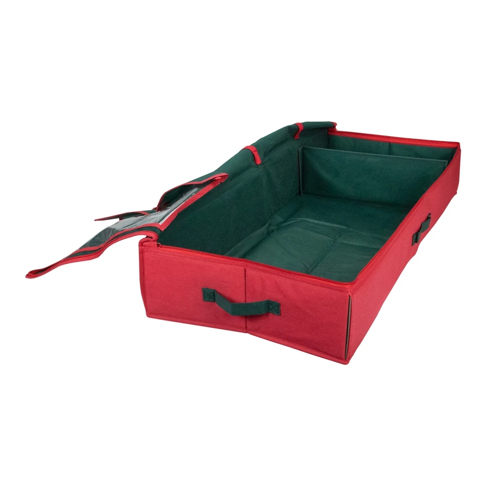 Northlight 24-in Red And Green Christmas Decoration Storage Bag 3 Northlight 24-in Red And Green Christmas Decoration Storage Bag - Image 3