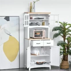 HomCom 29.13-in W Composite Wood Freestanding Kitchen Storage Cabinet -Storage Furniture Sales 2024 330936146 AlternateImage3