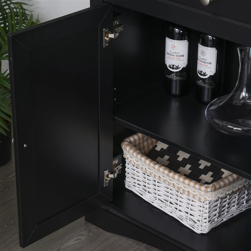 HomCom 31.1-in W Composite Wood Freestanding Pantry 2 HomCom 31.1-in W Composite Wood Freestanding Pantry - Image 2