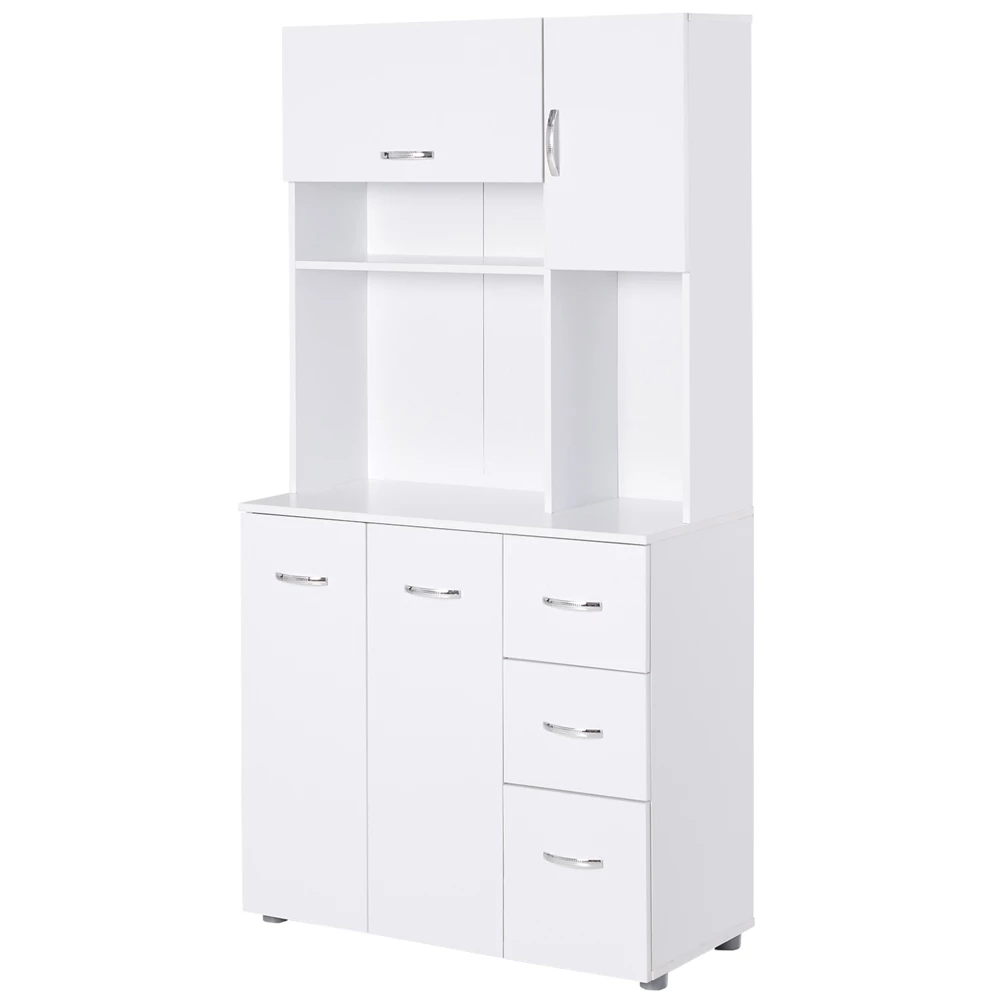 HomCom 35.04-in W Composite Wood Freestanding Kitchen Storage Cabinet 3 HomCom 35.04-in W Composite Wood Freestanding Kitchen Storage Cabinet - Image 3