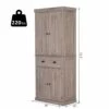 HomCom 29.92-in W Composite Wood Freestanding Pantry