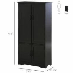 HomCom 23.62-in W Composite Wood Freestanding Pantry -Storage Furniture Sales 2024 330936206 AlternateImage1