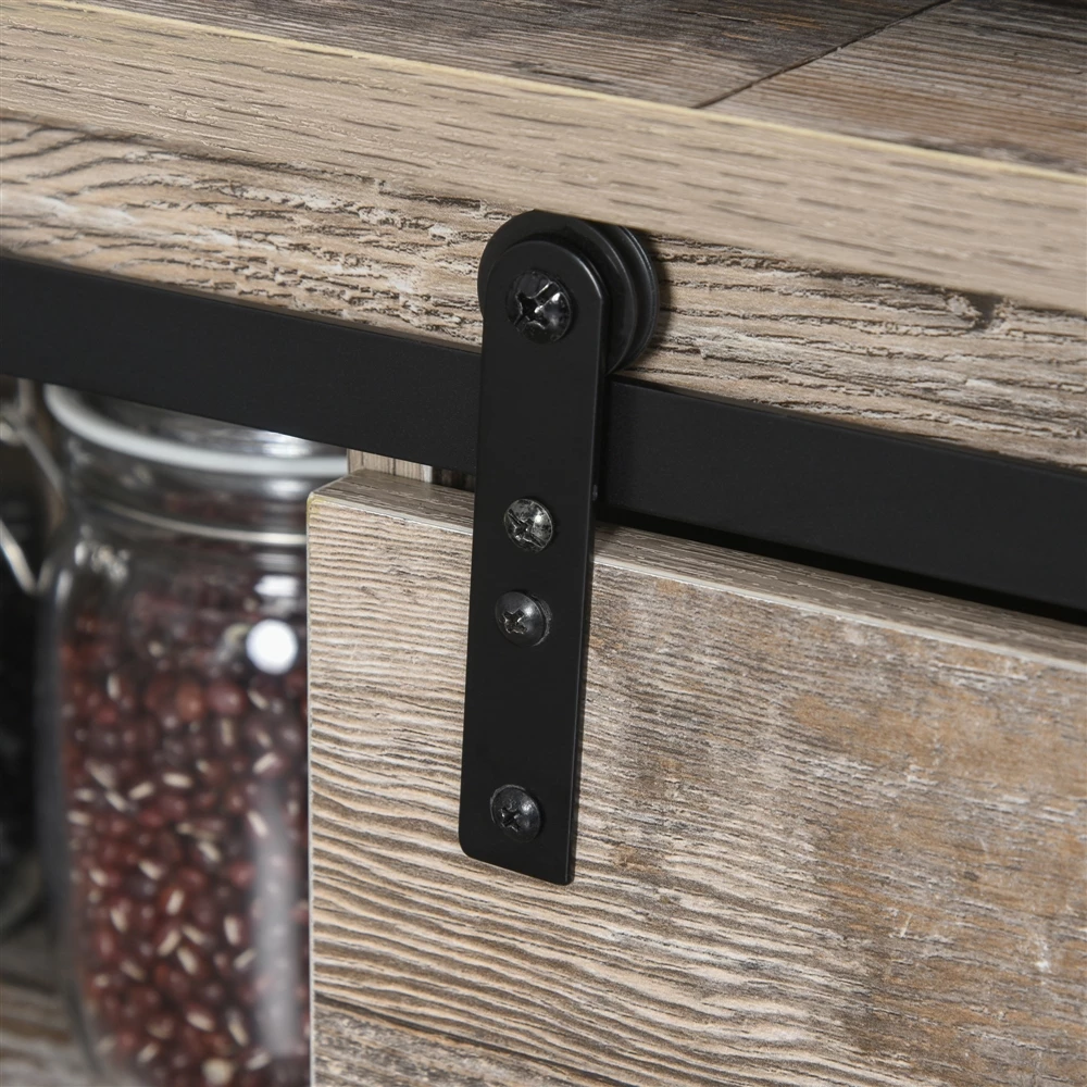 HomCom 25.98-in W Composite Wood Freestanding Kitchen Storage Cabinet 2 HomCom 25.98-in W Composite Wood Freestanding Kitchen Storage Cabinet - Image 2