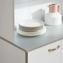 HomCom 39.76-in W Composite Wood White Freestanding Kitchen Storage Cabinet -Storage Furniture Sales 2024 330936273 AlternateImage5