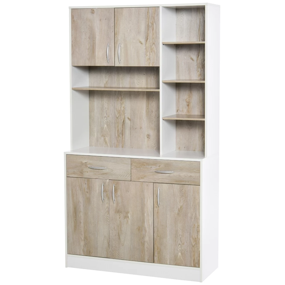 HomCom 39.37-in W Composite Wood Freestanding Kitchen Storage Cabinet 3 HomCom 39.37-in W Composite Wood Freestanding Kitchen Storage Cabinet - Image 3
