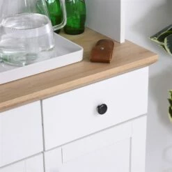 HomCom 39.76-in W Composite Wood Freestanding Kitchen Storage Cabinet -Storage Furniture Sales 2024 330936319 AlternateImage5