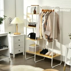 CASAINC White Freestanding Storage Clothing Rack -Storage Furniture Sales 2024 330947928 AlternateImage3
