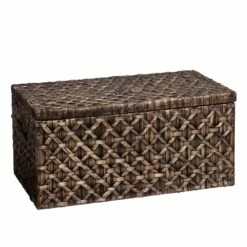 Southern Enterprises Fulton 8-cu Ft Brown Water Hyacinth Composite Wood Storage Trunk