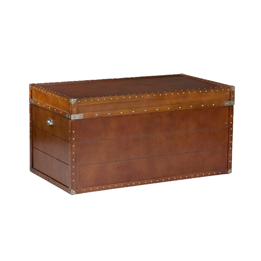 Southern Enterprises 6-cu Ft Walnut Brown Composite Wood Storage Trunk 1 Southern Enterprises 6-cu Ft Walnut Brown Composite Wood Storage Trunk