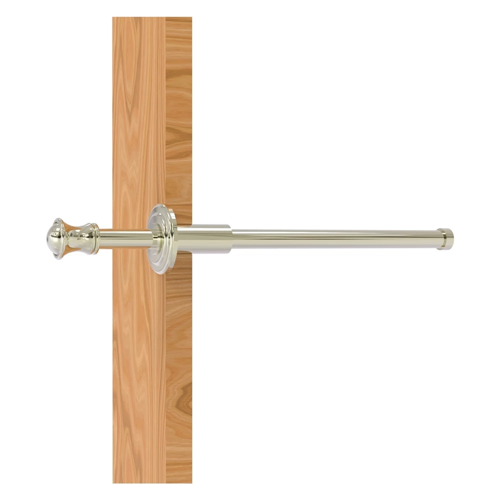 Allied Brass Carolina 9.8-in L X 1.8-in H Extendable Polished Nickel Brass Closet Rod - Hardware Included 1 Allied Brass Carolina 9.8-in L X 1.8-in H Extendable Polished Nickel Brass Closet Rod - Hardware Included