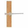 Allied Brass Carolina Crystal 9.75-in L X 1.8-in H Extendable Satin Nickel Brass Closet Rod - Hardware Included