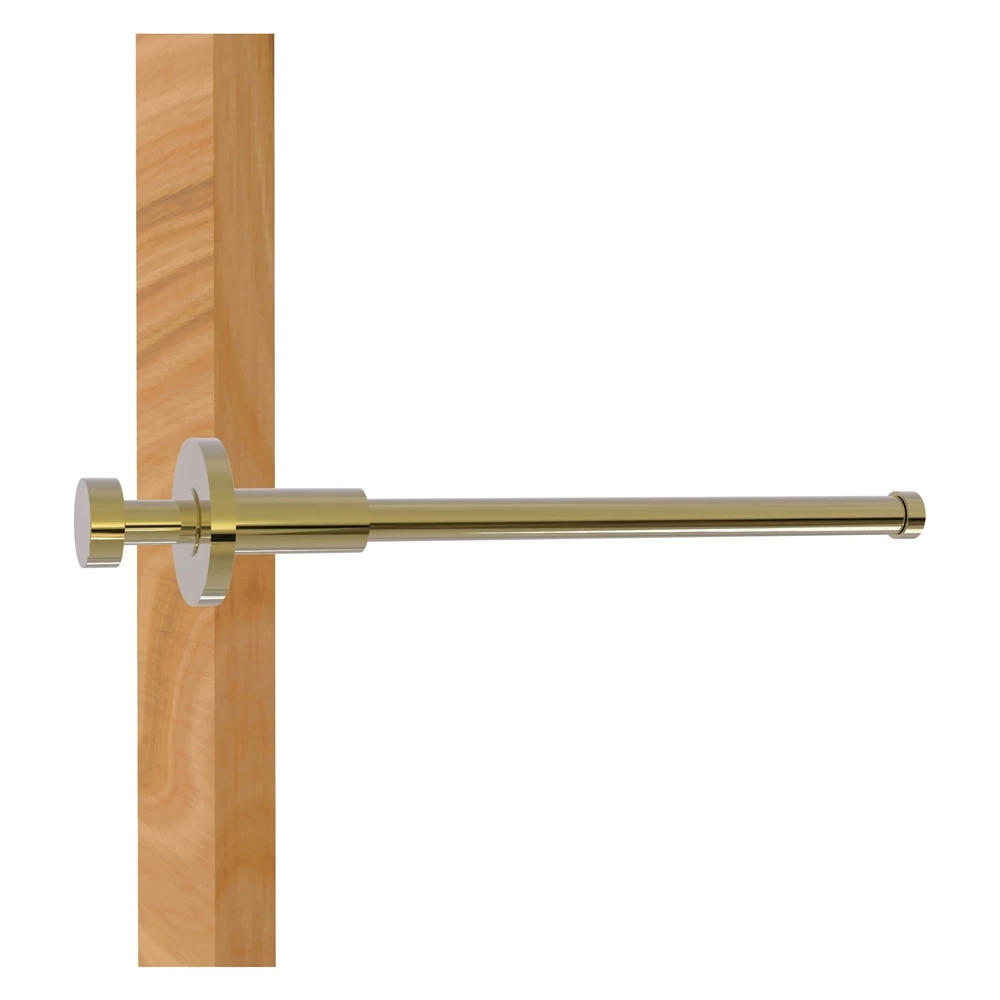 Allied Brass 10-in L X 2-in H Extendable Unlacquered Brass Closet Rod - Hardware Included 1 Allied Brass 10-in L X 2-in H Extendable Unlacquered Brass Closet Rod - Hardware Included