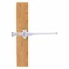 Allied Brass Carolina Crystal 9.75-in L X 1.8-in H Extendable White Brass Closet Rod - Hardware Included