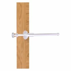 Allied Brass Carolina Crystal 9.75-in L X 1.8-in H Extendable Satin Chrome Brass Closet Rod - Hardware Included