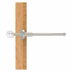 Allied Brass Clearview 10.1-in L X 1.9-in H Extendable Satin Nickel Brass Closet Rod - Hardware Included