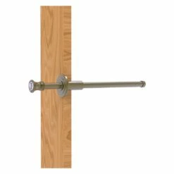 Allied Brass Carolina Crystal 9.75-in L X 1.8-in H Extendable Antique Brass Closet Rod - Hardware Included