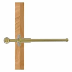 Allied Brass 10-in L X 1.9-in H Extendable Satin Brass Closet Rod - Hardware Included