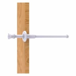 Allied Brass Carolina 9.8-in L X 1.8-in H Extendable White Brass Closet Rod - Hardware Included