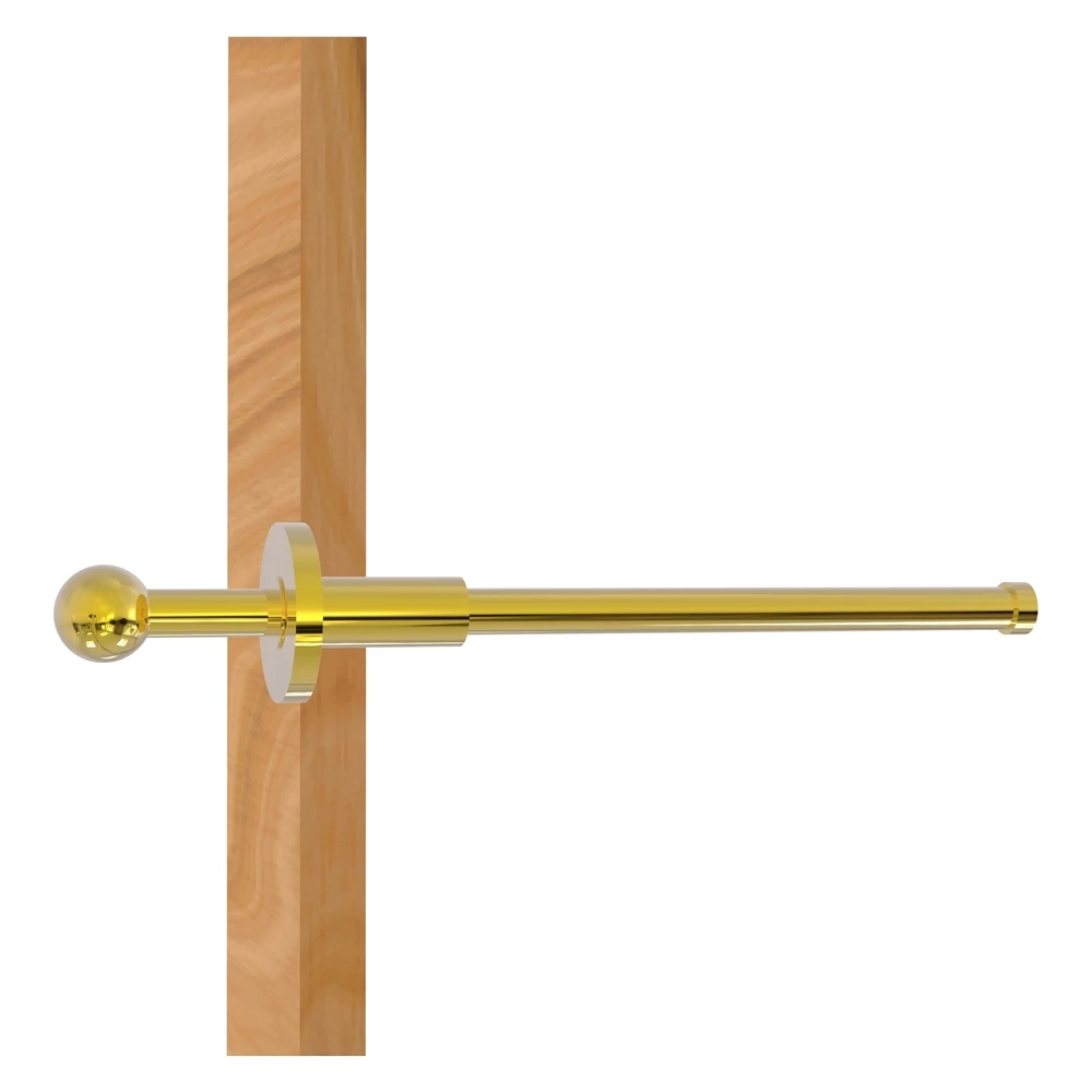 Allied Brass 10-in L X 1.9-in H Extendable Polished Brass Closet Rod - Hardware Included 1 Allied Brass 10-in L X 1.9-in H Extendable Polished Brass Closet Rod - Hardware Included