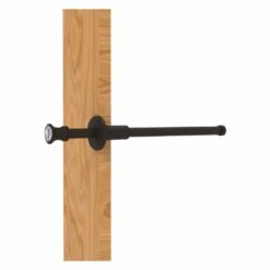 Allied Brass Carolina Crystal 9.75-in L X 1.8-in H Extendable Oil-Rubbed Bronze Brass Closet Rod - Hardware Included