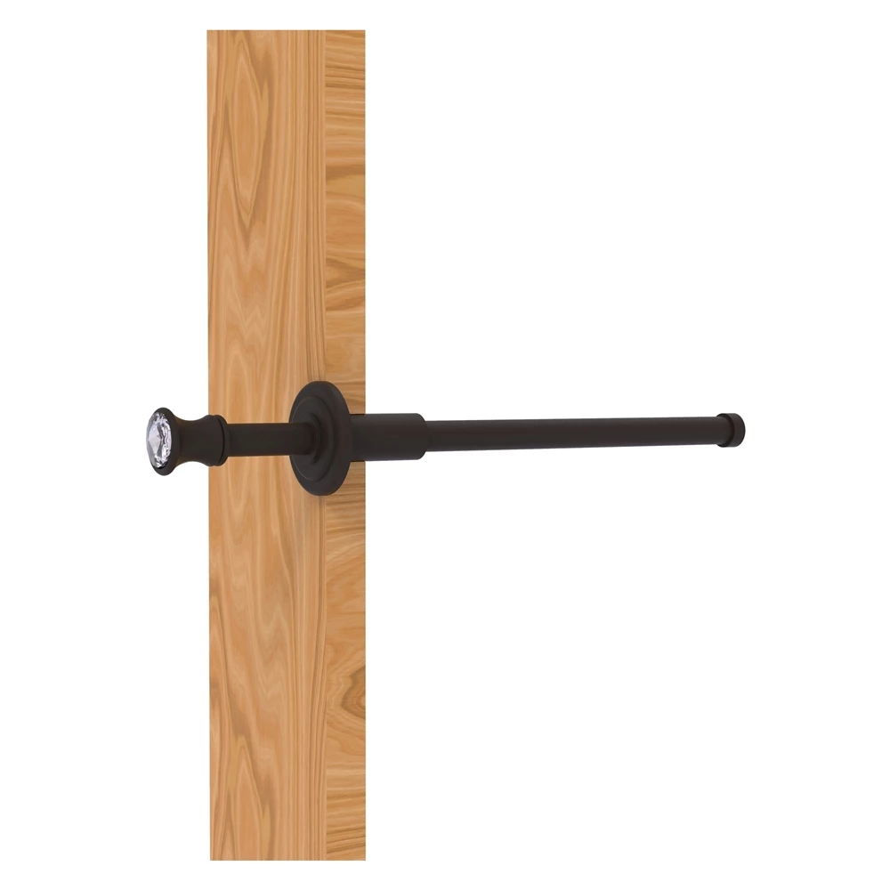 Allied Brass Carolina Crystal 9.75-in L X 1.8-in H Extendable Oil-Rubbed Bronze Brass Closet Rod - Hardware Included 1 Allied Brass Carolina Crystal 9.75-in L X 1.8-in H Extendable Oil-Rubbed Bronze Brass Closet Rod - Hardware Included