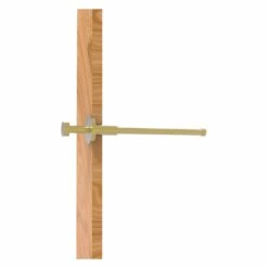 Allied Brass 10-in L X 2-in H Extendable Satin Brass Closet Rod - Hardware Included