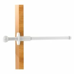Allied Brass 10-in L X 1.9-in H Extendable White Brass Closet Rod - Hardware Included