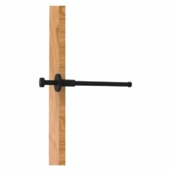 Allied Brass 10-in L X 2-in H Extendable Matte Black Brass Closet Rod - Hardware Included