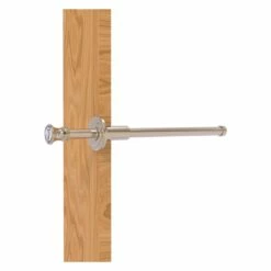 Allied Brass Carolina Crystal 9.75-in L X 1.8-in H Extendable Pewter Brass Closet Rod - Hardware Included