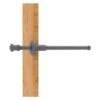 Allied Brass Carolina 9.8-in L X 1.8-in H Extendable Matte Grey Brass Closet Rod - Hardware Included