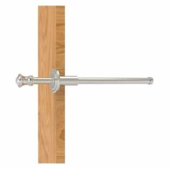 Allied Brass Carolina 9.8-in L X 1.8-in H Extendable Satin Nickel Brass Closet Rod - Hardware Included