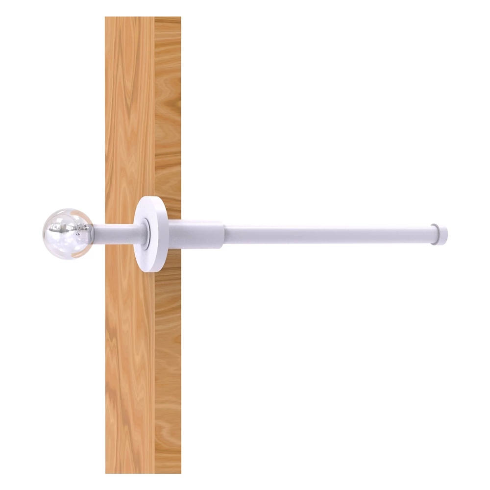 Allied Brass Clearview 10.1-in L X 1.9-in H Extendable White Brass Closet Rod - Hardware Included 1 Allied Brass Clearview 10.1-in L X 1.9-in H Extendable White Brass Closet Rod - Hardware Included