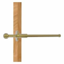 Allied Brass 10-in L X 1.9-in H Extendable Unlacquered Brass Closet Rod - Hardware Included