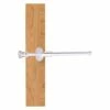 Allied Brass Carolina Crystal 9.75-in L X 1.8-in H Extendable Polished Chrome Brass Closet Rod - Hardware Included