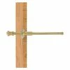 Allied Brass Carolina 9.8-in L X 1.8-in H Extendable Unlacquered Brass Closet Rod - Hardware Included