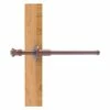 Allied Brass Carolina 9.8-in L X 1.8-in H Extendable Antique Copper Brass Closet Rod - Hardware Included