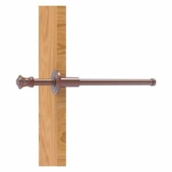 Allied Brass Carolina 9.8-in L X 1.8-in H Extendable Antique Copper Brass Closet Rod - Hardware Included