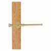 Allied Brass Carolina Crystal 9.75-in L X 1.8-in H Extendable Unlacquered Brass Closet Rod - Hardware Included