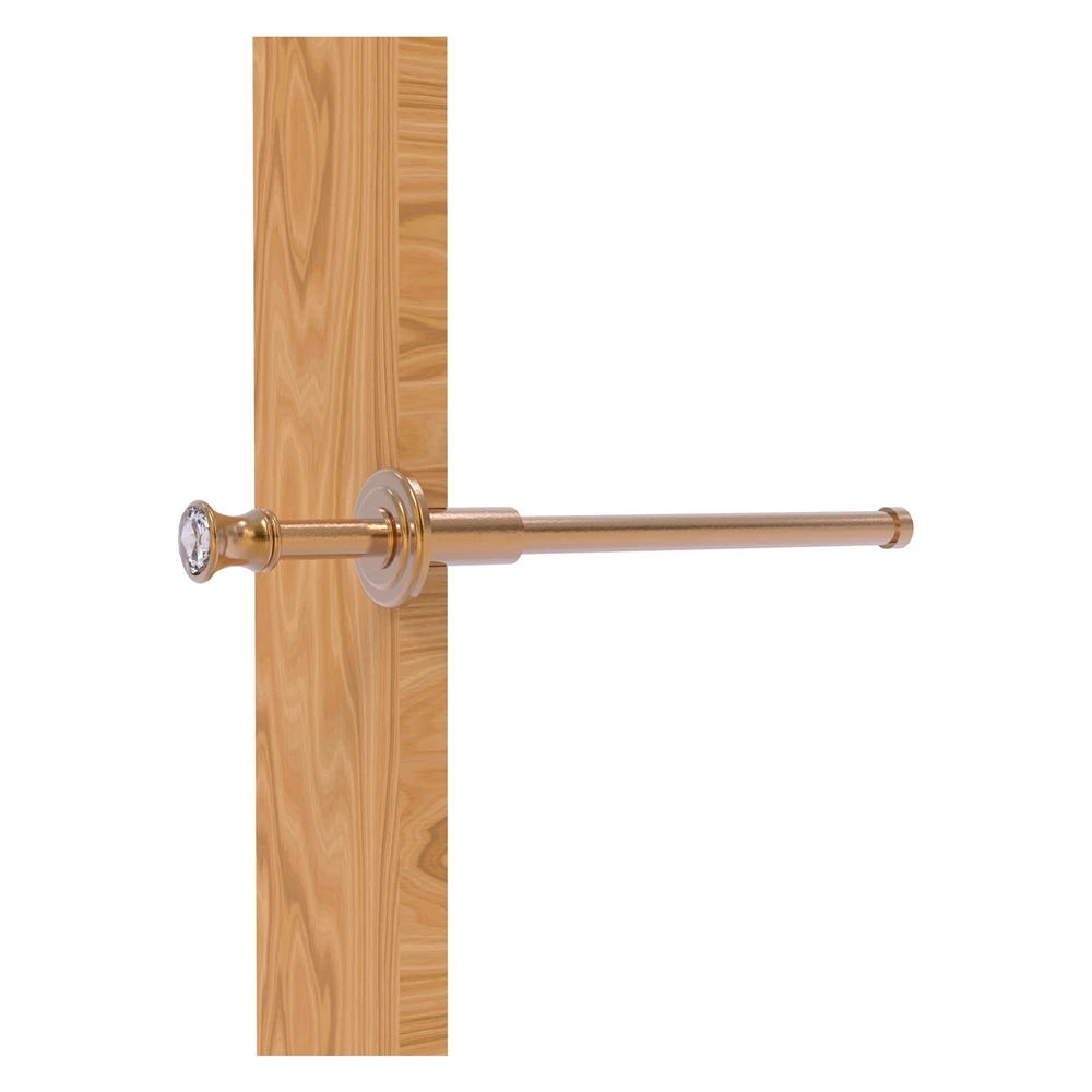 Allied Brass Carolina Crystal 9.75-in L X 1.8-in H Extendable Brushed Bronze Brass Closet Rod - Hardware Included 1 Allied Brass Carolina Crystal 9.75-in L X 1.8-in H Extendable Brushed Bronze Brass Closet Rod - Hardware Included