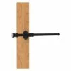 Allied Brass Carolina Crystal 9.75-in L X 1.8-in H Extendable Matte Black Brass Closet Rod - Hardware Included