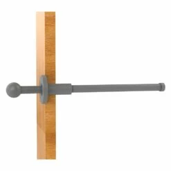 Allied Brass 10-in L X 1.9-in H Extendable Matte Grey Brass Closet Rod - Hardware Included