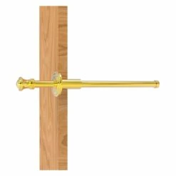 Allied Brass Carolina 9.8-in L X 1.8-in H Extendable Polished Brass Closet Rod - Hardware Included