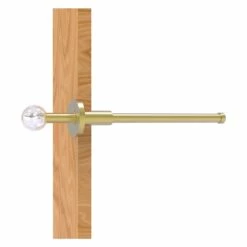 Allied Brass Clearview 10.1-in L X 1.9-in H Extendable Satin Brass Closet Rod - Hardware Included