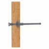 Allied Brass Carolina Crystal 9.75-in L X 1.8-in H Extendable Matte Grey Brass Closet Rod - Hardware Included