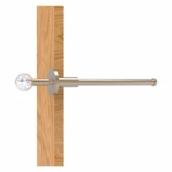 Allied Brass Clearview 10.1-in L X 1.9-in H Extendable Pewter Brass Closet Rod - Hardware Included