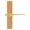 Allied Brass Carolina Crystal 9.75-in L X 1.8-in H Extendable Polished Brass Closet Rod - Hardware Included