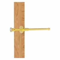 Allied Brass Carolina Crystal 9.75-in L X 1.8-in H Extendable Polished Brass Closet Rod - Hardware Included