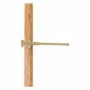 Allied Brass Fresno 10-in L X 1.9-in H Extendable Satin Brass Closet Rod - Hardware Included
